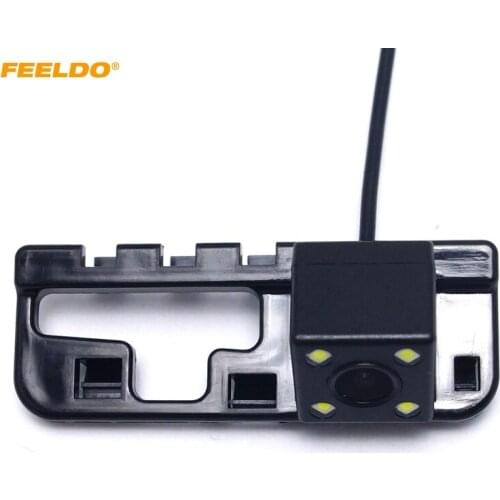 FEELDO Special Car Rearview Camera With LED Light for 2010 Honda Civic with guide Line Backup Camera #CT-2050
