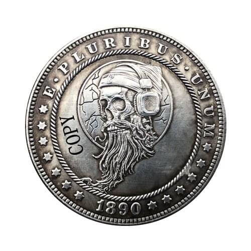 Hobo Nickel 1890-CC USA Morgan Dollar COIN COPY Type 167