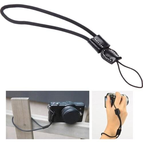 Cotton Fiber Short Rope Cowhide Hand Rope Flexible Texture Leather Strong Sling for Mobile Phone Accessories Keychain Lanyard