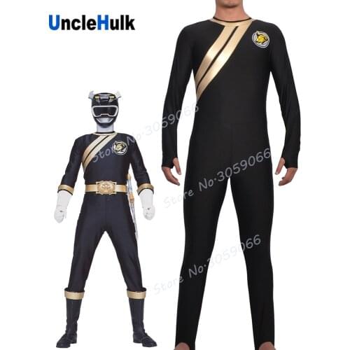 Hyakujuu Sentai Gaoranger Sotaro Ushigome the Iron Bison Spandex Zentai Costume - black | UncleHulk