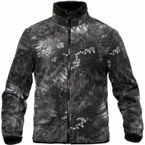 Shanghai Story Men Thicken Warm Military Army Fleece Jacket WindProof Tactical Reversible Cardigan Jacket
