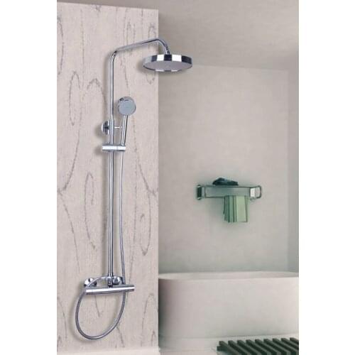 Hello Chrome Bathroom Round Tub Shower Faucet Set +Hand Shower/Rainfall Shower Set Torneira 53309/1 Bathtub Tap Mixer Faucet