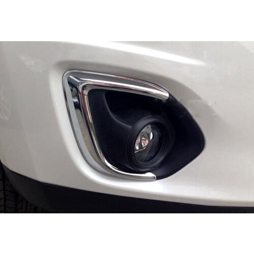 Chrome ABS Front Fog Light Eyebrow Cover Trim For 2013-2015 Mitsubishi Outlander Sport/ASX ( 2PCS)