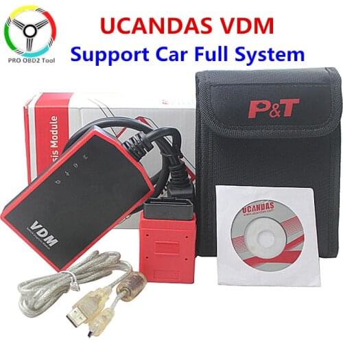 Newly VDM UCANDAS V3.9 WiFi USB Full System Ucandas VDM Diagnostic Tool Update Online Automotive Scanner For most cars