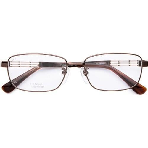 New titanium frame prescription glasses women men square light weight luxury eyeglasses optical glasses with cases cnf003y