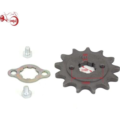 For Buggys Zongshen HONDA Lifan Loncin Jialing Motorcycle Steel 520 20MM 10 11 12 13 14 15 16 17 T Front Engine Sprocket Chain