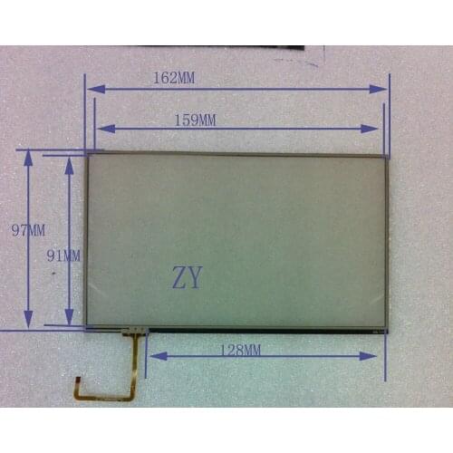 7 " resistance peripheral 162*97MM GPS navigation display touch screen ZK-1117 line on the lower left corner