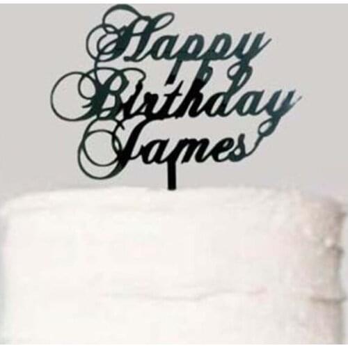 Personalized name Happy Birthday Cake Topper,Birthday Party Cake Topper, For Birthday Party decoration Supplies,a happy gift