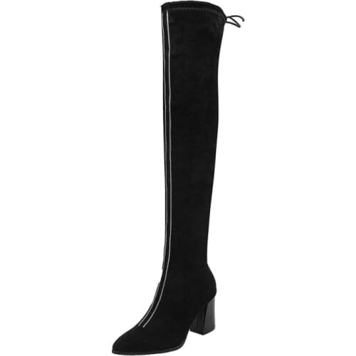 Big Size Simple boots thigh high boots knee high boots over the knee boots women ladies boots shoes woman winter boots women