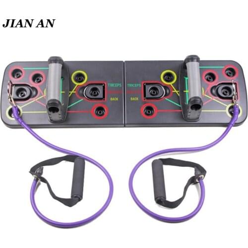 Push Up Board Rack Multifunctional Body Comprehensive Exercise Stands Foldable Body Slimming Training Gym System Equipment