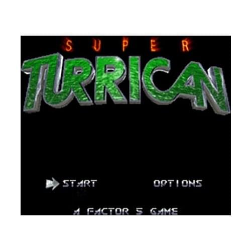 Super Turrican 2 16 bit Big Gray Game Card For USA NTSC Game Player