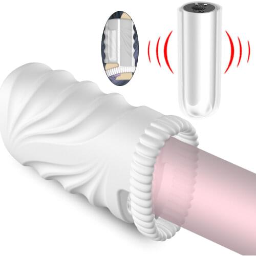 Male Penis Exerciser Vibrator Male Masturbator Cup Penis Trainer Penis Stimulate Massage Delay Lasting Stamina Trainer Sex Toys