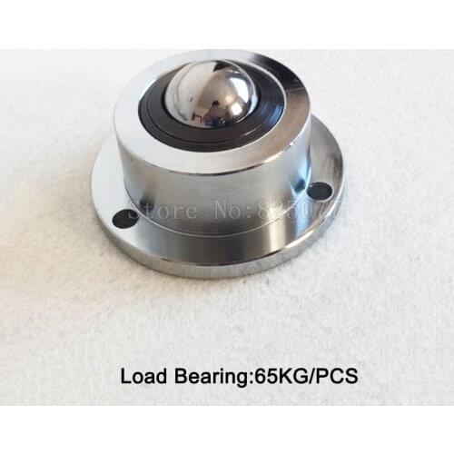 2PCS Universal ball With spring damping universal cattle eye bearings compression ball with flange side load bearing 65KG JF1339