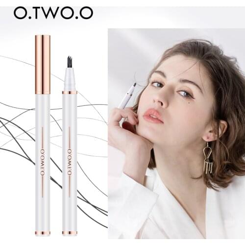 O.TWO.O Waterproof Eyebrow Pencil 3 Fork Tip Natrual Eye Brow Tint Tattoo Cosmetics Long Lasting Eye Makeup
