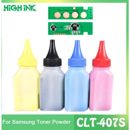 Refill Toner Powder +Chip CLT-407S CLT407S CLT-409S K409S 409S toner cartridge for Samsung CLP-320 CL P-325W CLX-318