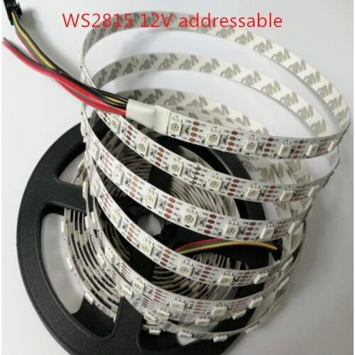 100M 20X5M WS2815 (WS2813 Update) DC12V Individually addressable full color RGB 5050 LED strip;30LEDs/ 60LEDs/M IP30 IP65 IP67