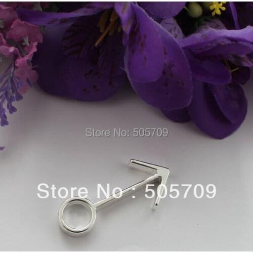 20PCS Sterling Silver Color Plate Male Symbol Charm Pendants A9274SSP