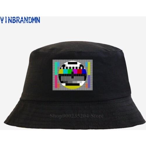 2019 Summer Vector Television Fishing hats The Big Bang theory caps Men Women Sheldon Cooper Bucket hat print TV No Signal hats