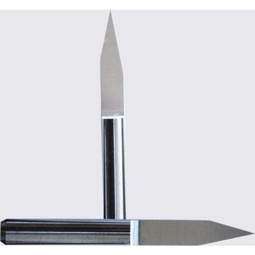 3.175mm 0.2~0.8mm Flat Bottom Knife CNC Machine Milling Cutter Bits Wood Cutter Engraving Machine 10pcs
