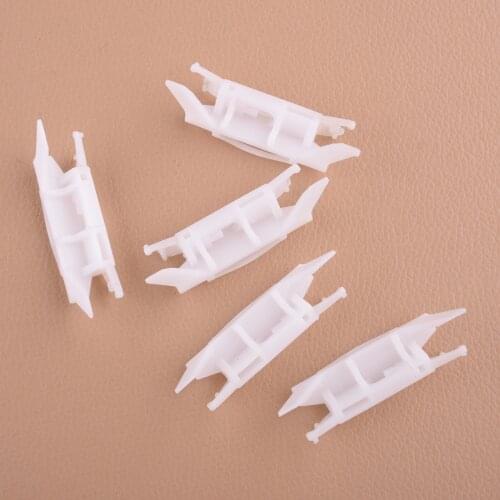 5Pcs/Set 91572SDAA01 White Car Roof Drip Trim Moulding Holder Clip Plastic 91572-SDA-A01 Fit For Honda Accord Civic Acura TL TSX