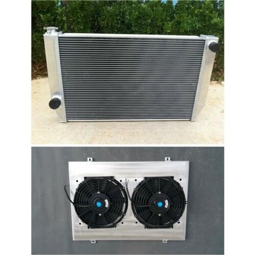 Aluminum 56mm Radiator+Shroud+Fan For Ford Falcon V8 XC XD XE XF 6cyl Manual MT Brand New