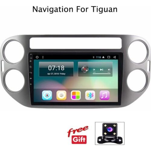 Touch Screen 10.1 Android 7.1 Car Radio GPS DVD CD player GPS For VW Tiguan 2010 2011 2012-2018 Audio Stereo head unit wifi bt