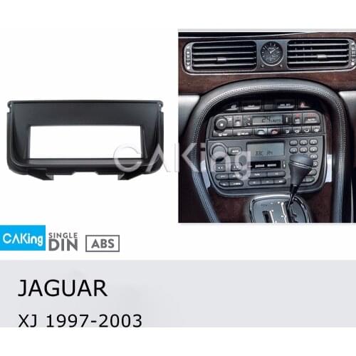 Single Din Car Fascia Radio Panel for JAGUAR XJ 1997-2003 Dash Kit Install Mount Plate Bezel Adapter Console Facia Cover Trim