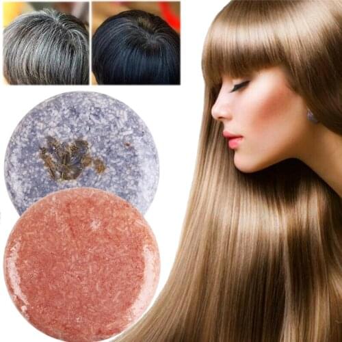 Pure Natural Dry Shampoo Soap Ginger Lavender Mint Unisex Hair Shampoo Smooth Oil-control Anti-Dandruff Off Hair Care Soap