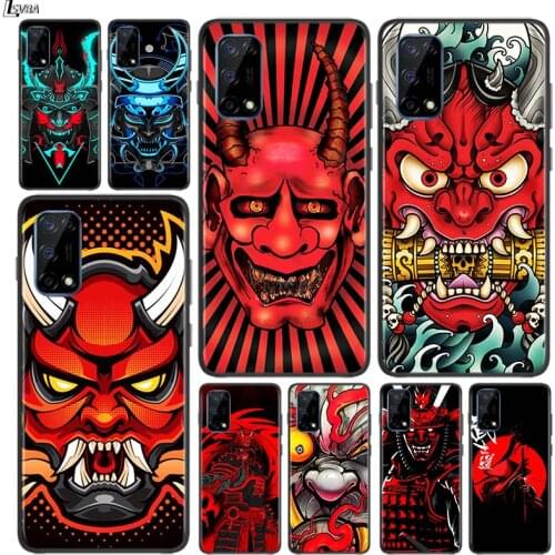 Demon Samurai Japan for OPPO Realme V15 X5 X3 X50 X7 X2 C17 C11 C3 C2 7 7i 6 6S 6i 5 Narzo 20 Pro Black Phone Case