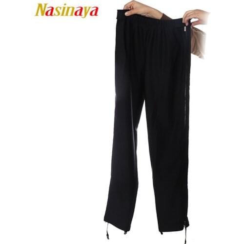 Customized Ice Skating Long Pants Figure Skating Pants Warm Fleece Skater Child Adult Girl Full Black Long Zipper On Both Side