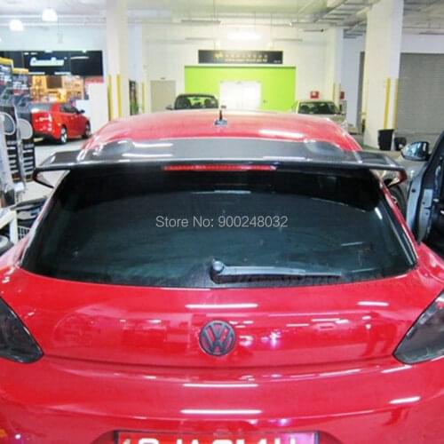 For Volkswagen VW Scirocco 2010~2014 Carbon Spoiler Wing Trunk Lip Boot Cover Car Styling