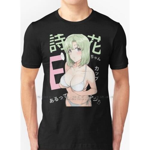[ Ecchi ] - Anime Girl 10 - Shika T Shirt 100% Pure Cotton Anime Mature Girls Ecchi Hentai Sexy Tits Adult Boobs Japanese Manga