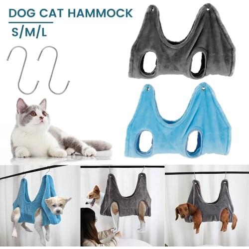 Dog Cat Hammock Helper Bed Swing Comfy Dog Cats Grooming Trimming Bathing Restraint Bags Nails Tool for Pet Supplies