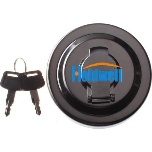 Holdwell Fuel Tank Cap W/2 key H800 for Hitachi EX150-5 EX160-5 EX230-5 EX270-5 Excavator