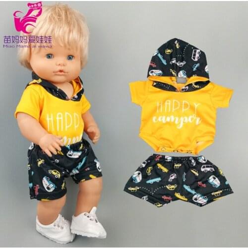 16" Nenuco Doll clothes hooded shirt short for 40cm Ropa Y Su Hermanita 38cm baby dolls sweater with hat