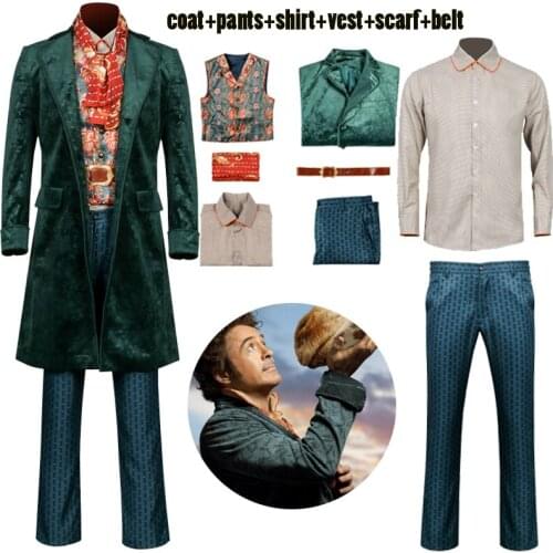 Dr. John Dolittle Cosplay Adult Coat Shirt Vest Sailor Suit Pants Halloween Dress Up Costumes