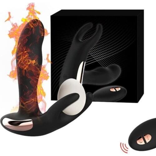 Remote Control Prostate Massager Heating Anal Butt Plug Male Prostata Massage USB Charging Anal Dildo Vibrator Sex Toys for Men