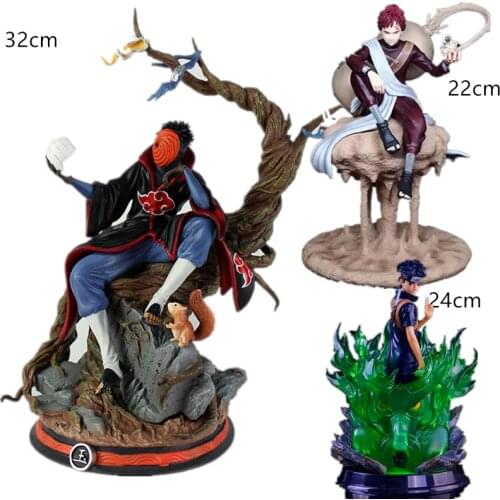 New Naruto GK Akatsuki Tobi Statue Four Generations Fengying I Gaara Model Decoration High Quality PVC Model Toy