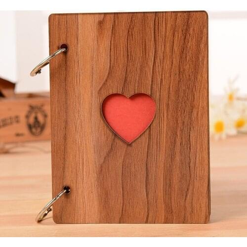 New 6inch Creative Heart Wood Photo Frame Fashion Graduation Photo Album Frames Ornaments Home Crafts Photo Frames Accessories