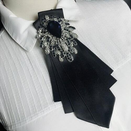 New Free Shipping casual male female Korean style black ladies collar flower suit women fashion formal wear uniform bow tie