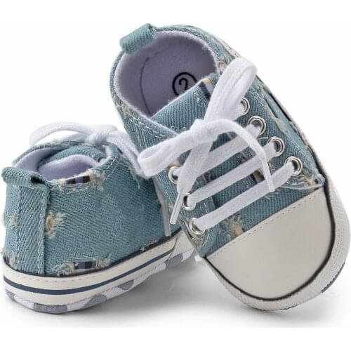 New Baby Boys Shoes First Walkers Infant Toddler Soft Sole Anti-slip Girls Baby Shoes Newborn Canvas Baby Sports Sneakers Shoes