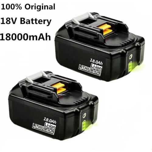 New BL1860 For Makita 18V 18000mAh 18.0Ah Rechargeable Power Tools Battery with LED Li-ion Replacement BL1860B BL1860 BL1850