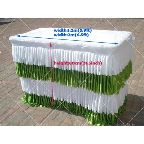 Wholesale wedding favors Wedding Table Cover Wedding table decorations deluxe marriage Table Skirt With drape