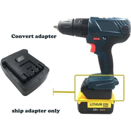 Tool convert adapter for Dewalt 20V battery convert for Bosch tool 18V use + charger share function