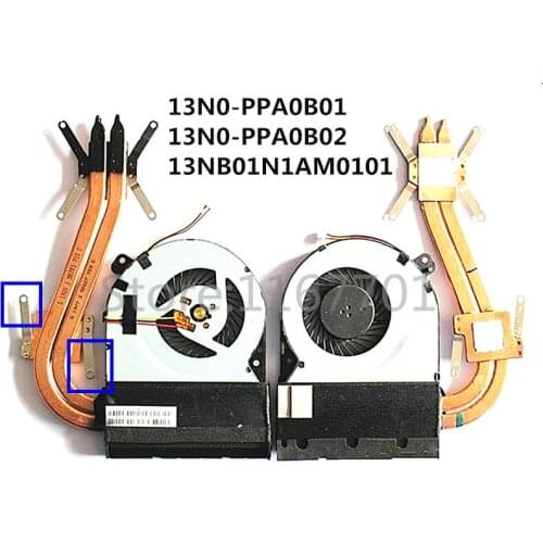 Laptop/Notebook CPU Cooling Radiator Heatsink/Fan for Asus K550D K550DP K550DR X550D X750D X750DP 13N0-PPA0B02 13NB01N1AM010