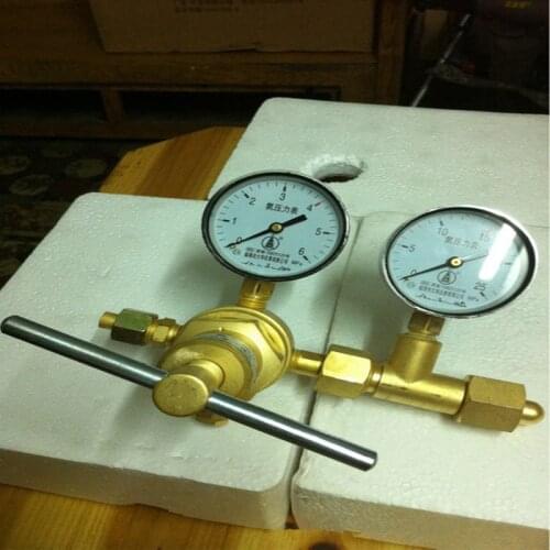 Nitrogen Pressure Regulator pressure reducer valve copper 6MPA 10MPA 25MPA YQD-370