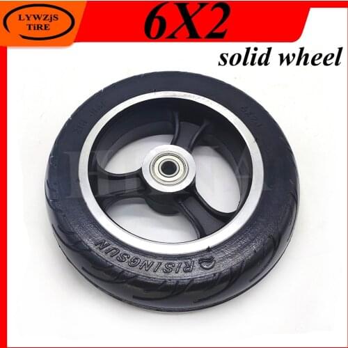 6 Inch Solid Wheel 6x2j Non Inflation Explosion Proof Solid Tire for MINI Electric Scooter Fast Wheel F0 Wheel Replacement Parts