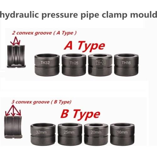 TH mould 16, 20, 25,26, 32mm Pipe Crimping Tool Jaws CW-1632 and GC-1525 hydraulic pressure pipe clamp mould