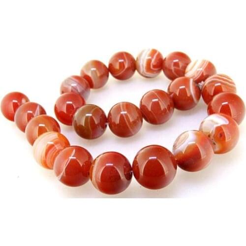 Unique Pearls jewellery Store Big Rare Round 18mm Veins Orange Agate Gemstone Loose Beads Full Strand 15 inches LC3-334