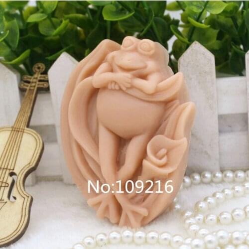 1pcs Big Belly Frog(zx01352) Silicone Handmade Soap Mold Crafts DIY Mold